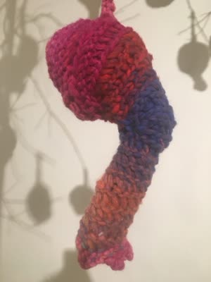 Crocheted sculpture, 20 April 2016.